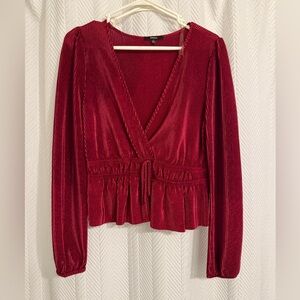 Abeshe Textured Metallic Blouse